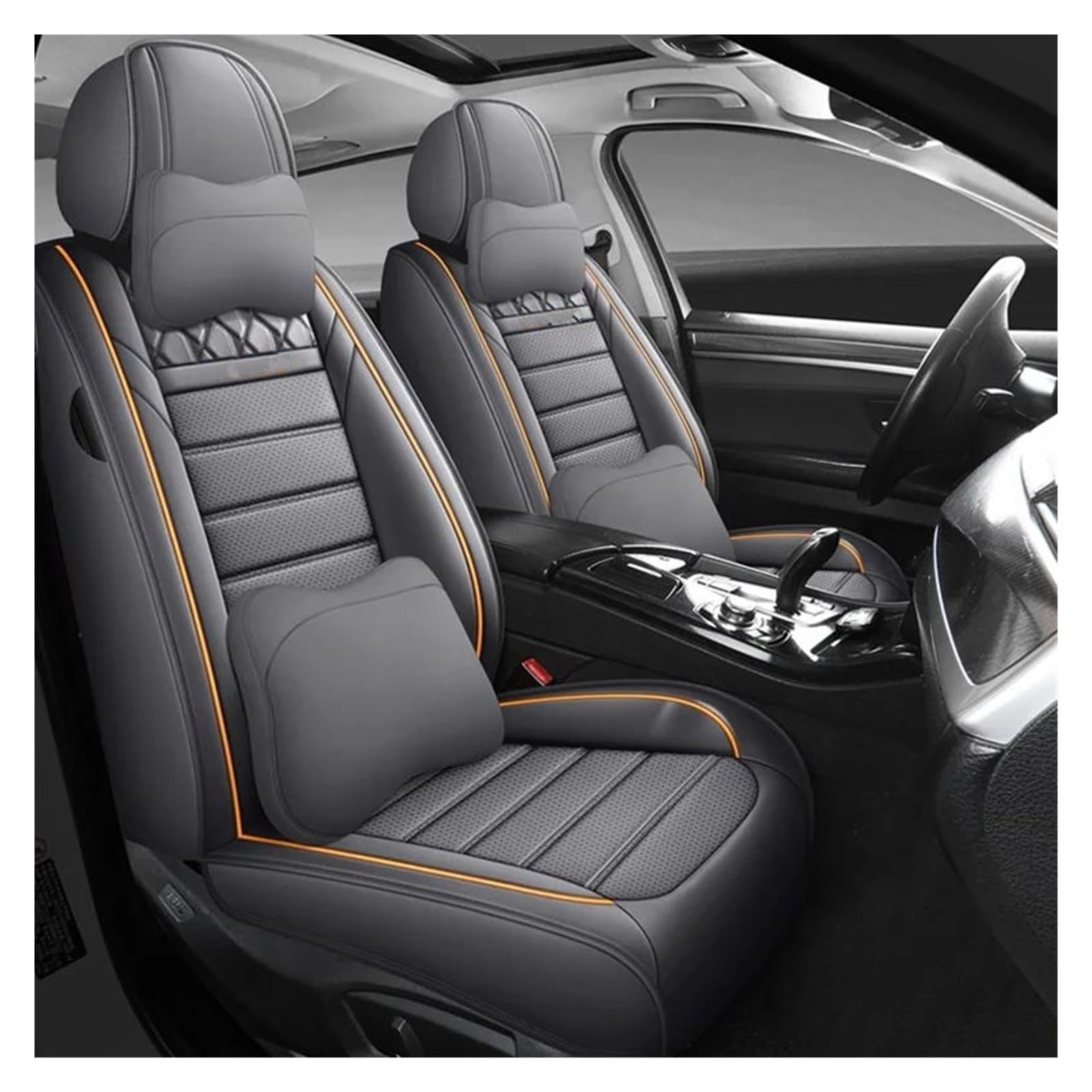 Housse de siège auto intégrale VW T-Roc Touareg luxe gris - 4