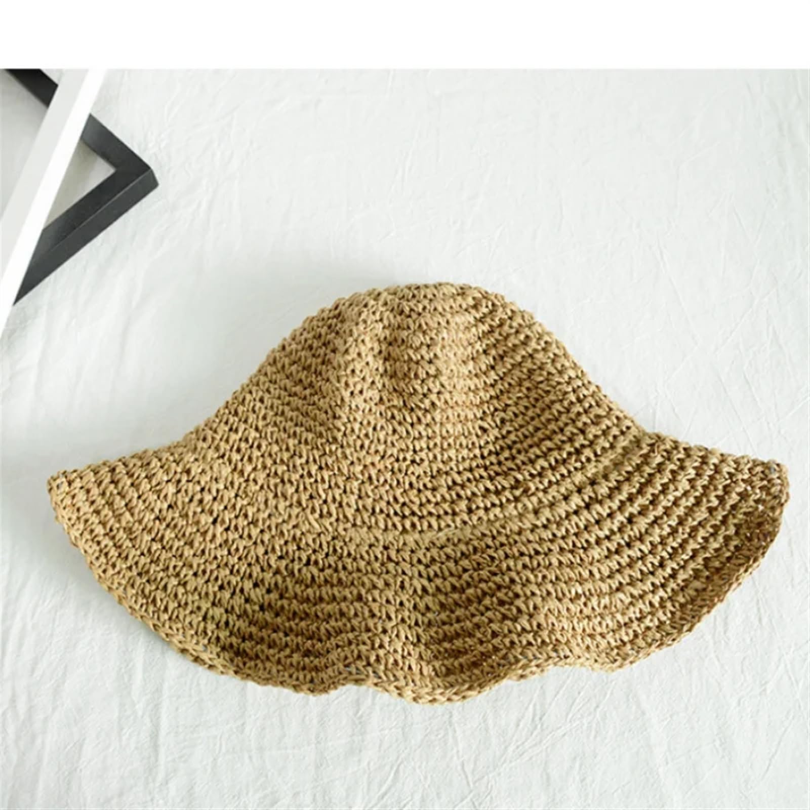 Cappello di Paglia Cappello di paglia estivo pieghevole da spiaggia for le vacanze donna