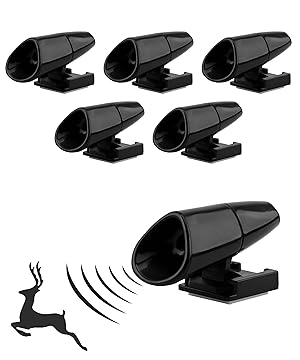 Flaconi 6PCS Ahuyentador de Animales para Coche,Aullentador de Animales para Coche,Alerta de Silbatos de Ciervo,Ahuyentador de Animales para Coche,Apto para Coches,Camiones,Motos,Autocaravanas