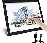Vista 1 de NXENTC Almohadilla de luz de trazado A4, caja de luz de trazado ultrafina con alimentación USB, mesa de luz de trazado Artcraft para artistas