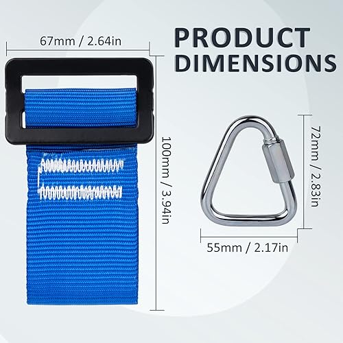 Miniatura 7 de Ninja Warrior Obstacle Course Accessories, New Buckle for 2 Width Slackline, No Tearing Slackline