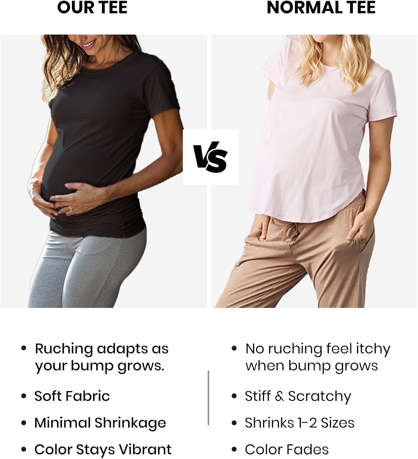 Funny Maternity Shirts for Women - Soft Comfortable Graphic Womens Pregnancy Tops Short Sleeve - Image 6