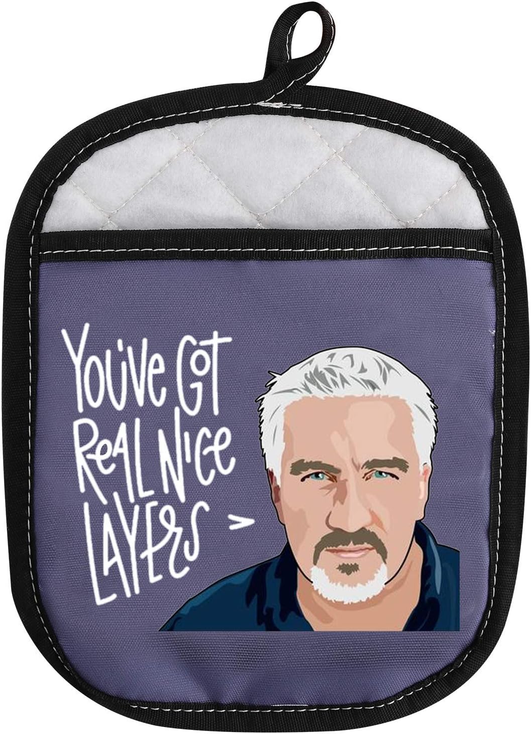 WCGXKOBaking Show Inspired Oven Pads Pot Holder with Pocket You've Got Real Nice Layers Bake Lover Gift (Got Real Nice Layers)