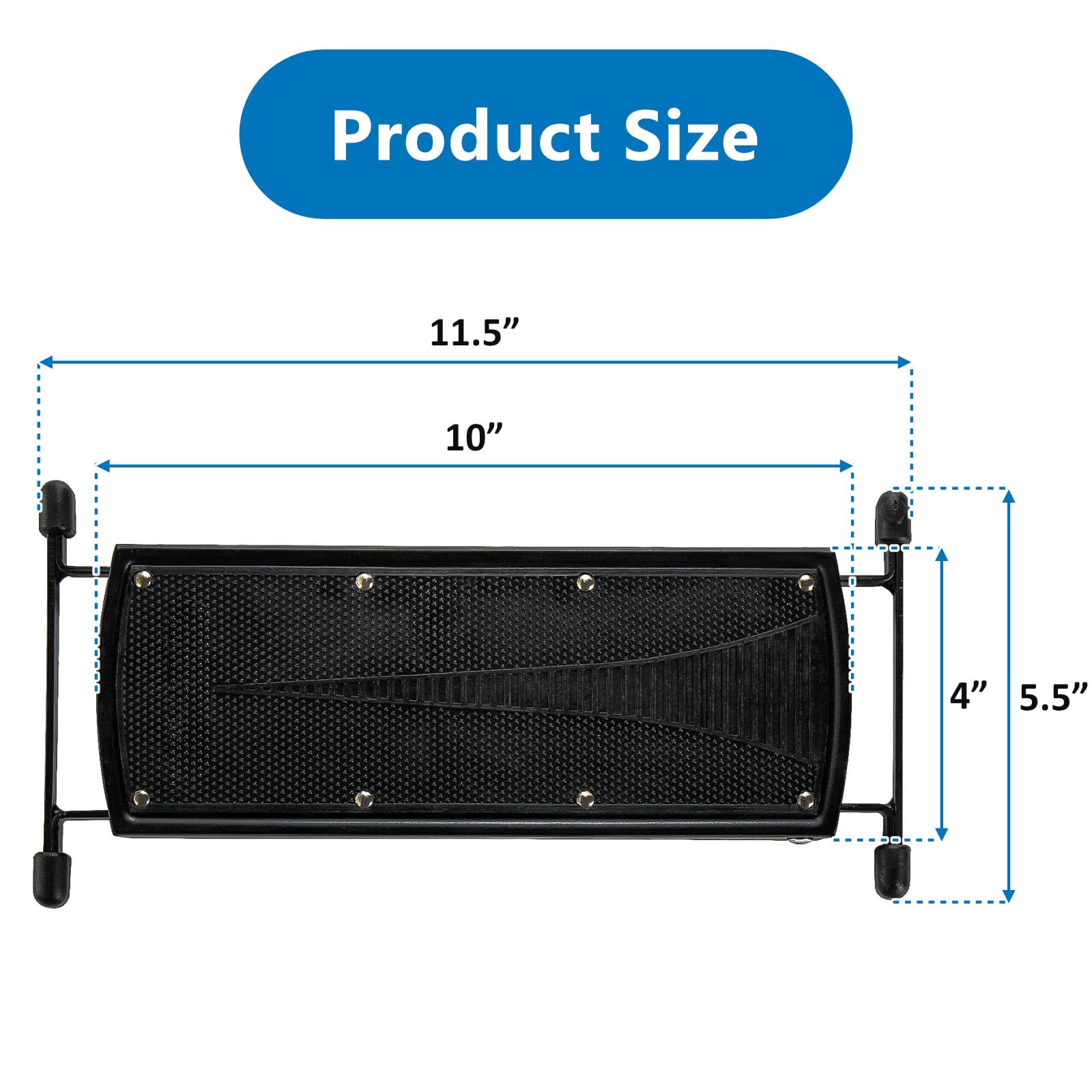 Elsjoy 3 Pack Gitarre Fußbank, 7 Positionen klappbare Gitarre Fußstütze mit einstellbarer Höhe, Metall, Gitarre Fußpedal Stand für Gitarrist