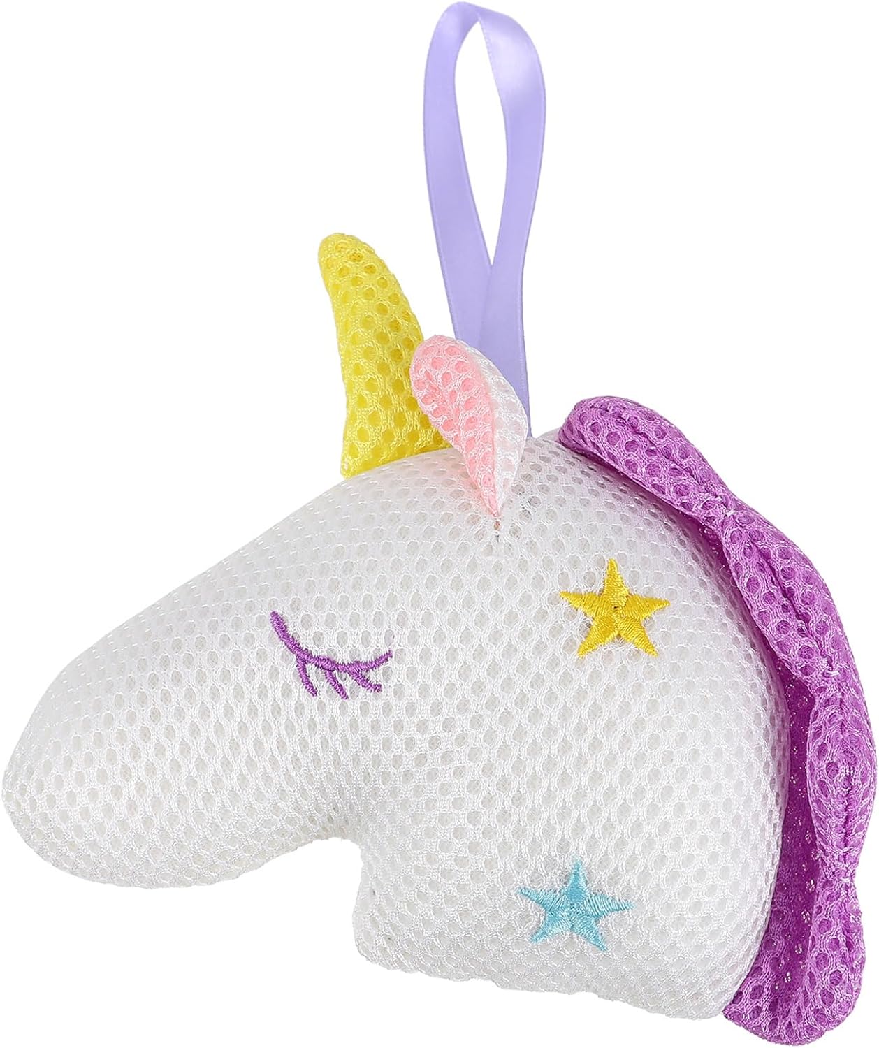 FRCOLOR Unicorn Mesh Shower Balls Rainbow Bath Sponge Bath Pouf Body Loofahs Shower Ball Bath mesh Ball Tennis Balls for Cleaning Cartoon Unicorn Bath Sponges for Girls