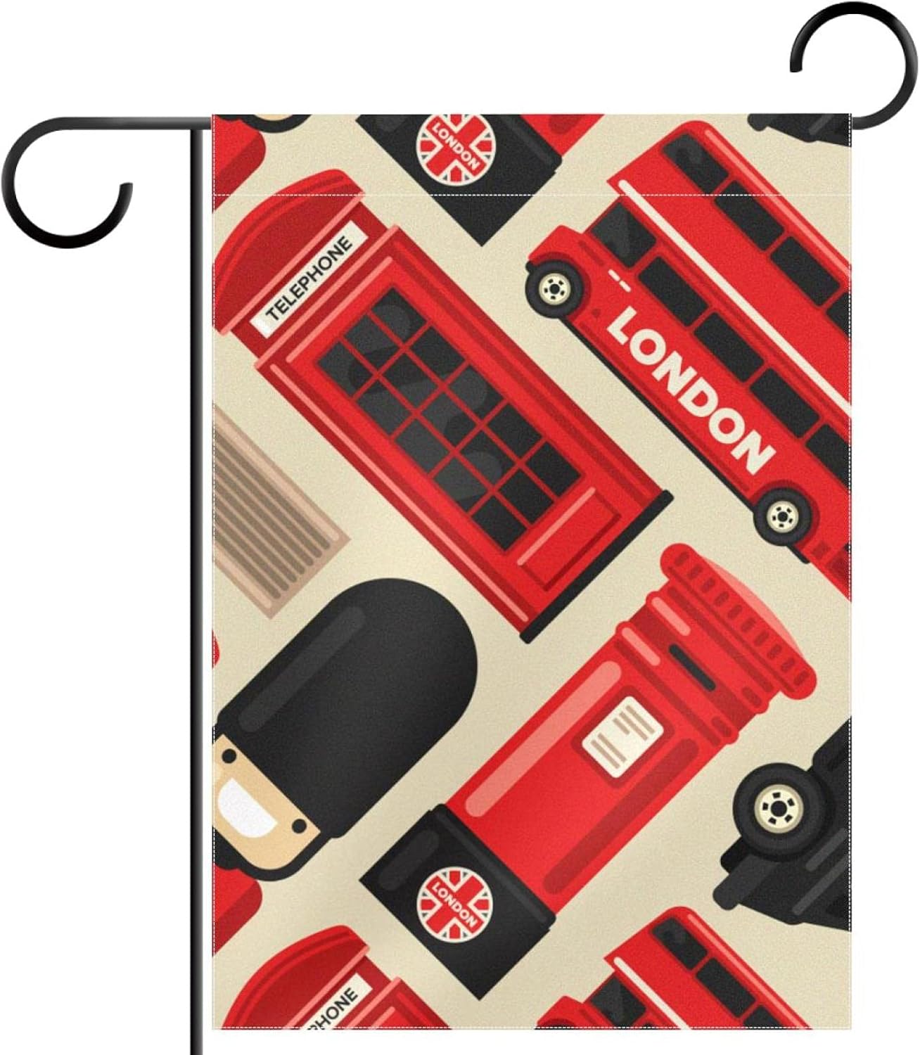 ガーデンヤードフラッグ両面 購入 ポリエステルウェルカムハウス旗バナー ロンドン英国アイコンセット ガーデンヤードフラッグ両面 購入 ポリエステルウェルカムハウス旗バナー ロンドン英国アイコンセット