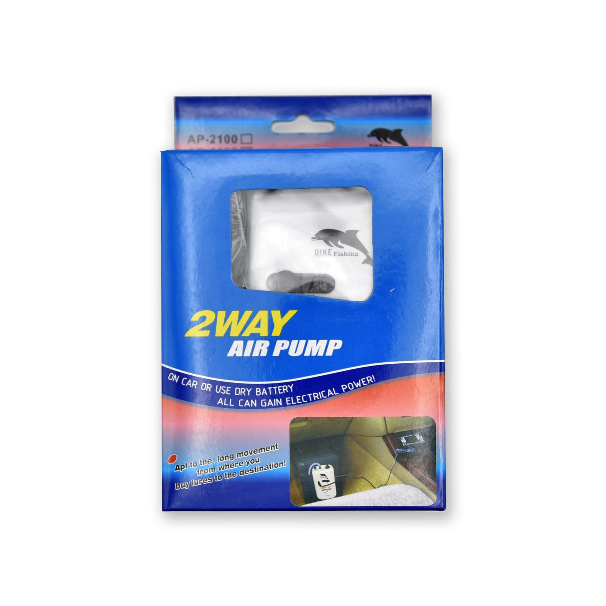 Namaka® Ossigenatore da Pesca 2WAY AIR PUMP - Doppia Alimentazione Auto/Batterie - Silenzioso e Potente - Ideale per Esche Vive in Movimento