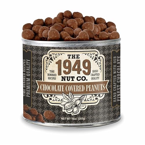 Vista 107 de The 1949 Nut Co. Cacahuetes gourmet salados estilo Virginia Fritos asados al aceite con un crujiente crujiente único extragrande, cocido a mano