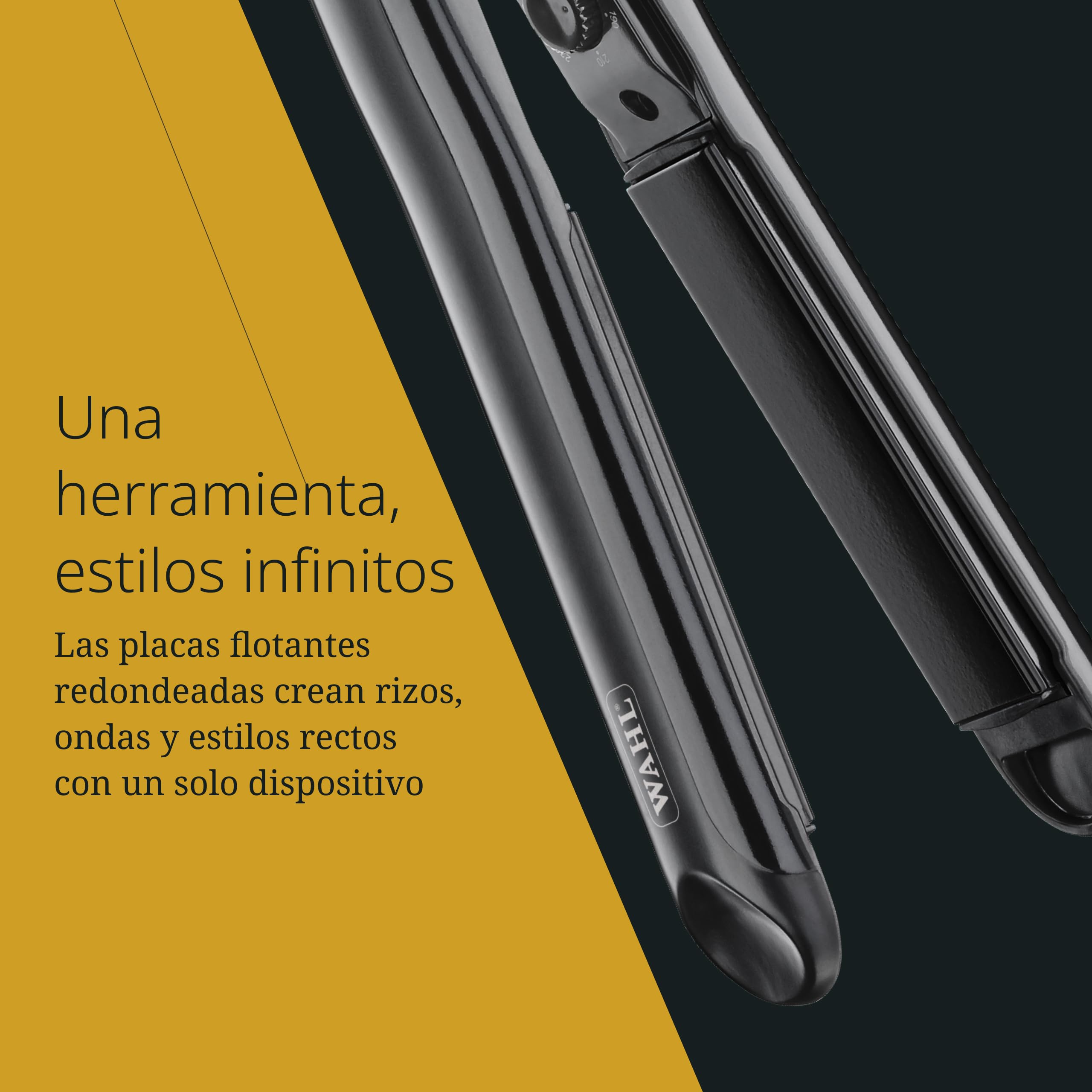 Wahl Cutek, Plancha de Pelo con Revestimiento Cerámico, 150 a 230 °C | Plancha de Pelo, Revestimiento Cerámico, Temperatura Ajustable 150 a 230 °C, Calienta en 60 Segundos, Cable Giratorio 2,8 m
