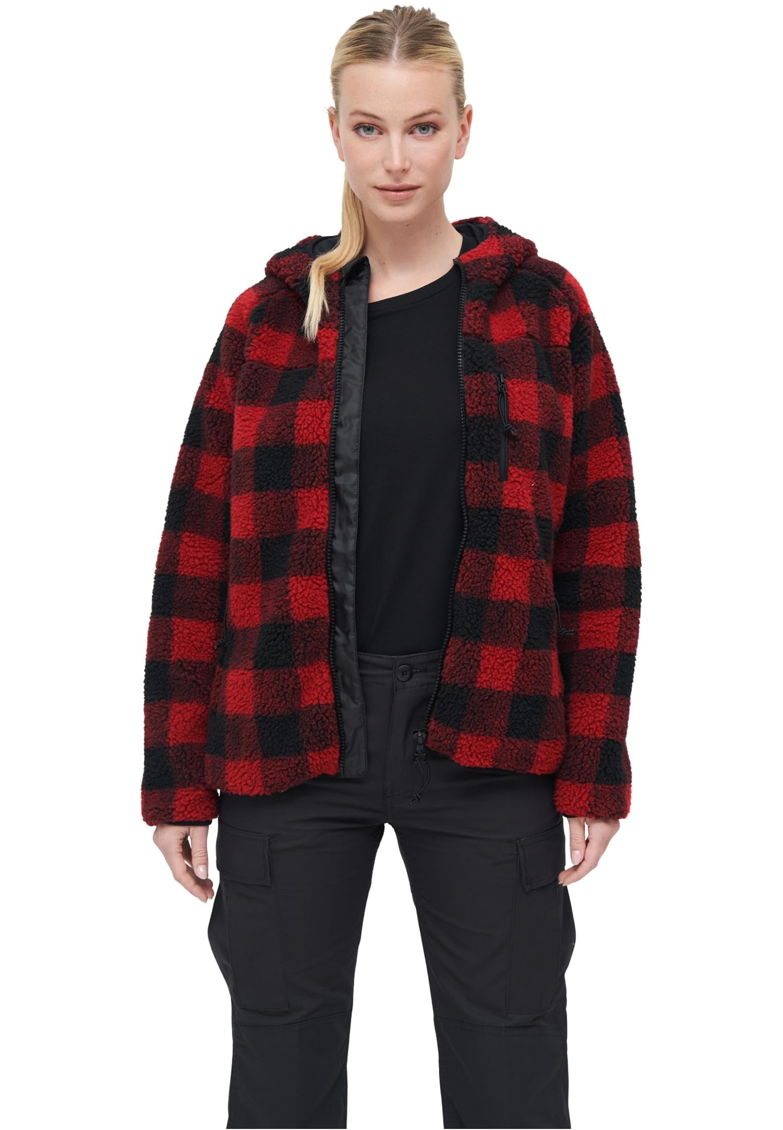 Brandit Women Teddyfleece Jacket Hooded | mehrere Fabvarianten, Größen XS bis 5XL