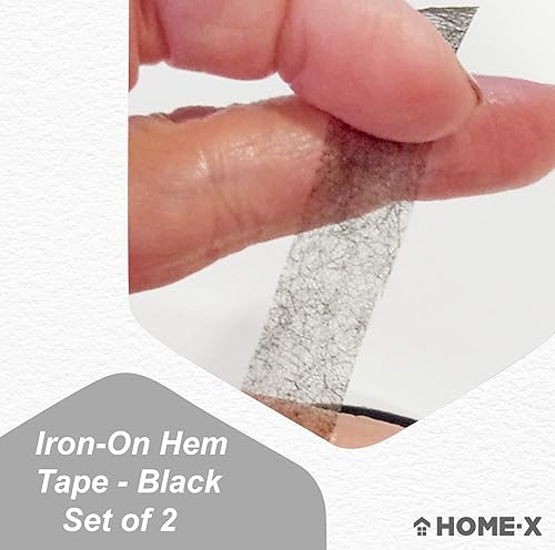 Miniatura 3 de Home-X Juego de 2 cinta de dobladillo para planchar cinta de fusible de tela dobladillo sin coser adhesivo de tela activado por calor cinta de