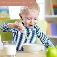 Vista 7 de 6 piezas de cucharas de silicona para alimentación de bebé, cucharas de bebé de primera etapa, punta suave fácil para las encías Cucharas