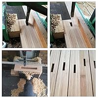 Vista 7 de Brocas de taladro cuadrado para carpintería de 1/4, 5/16, 3/8, 1/2, juego de cinceles de mortaje de madera, 4 piezas para accesorios de prensa