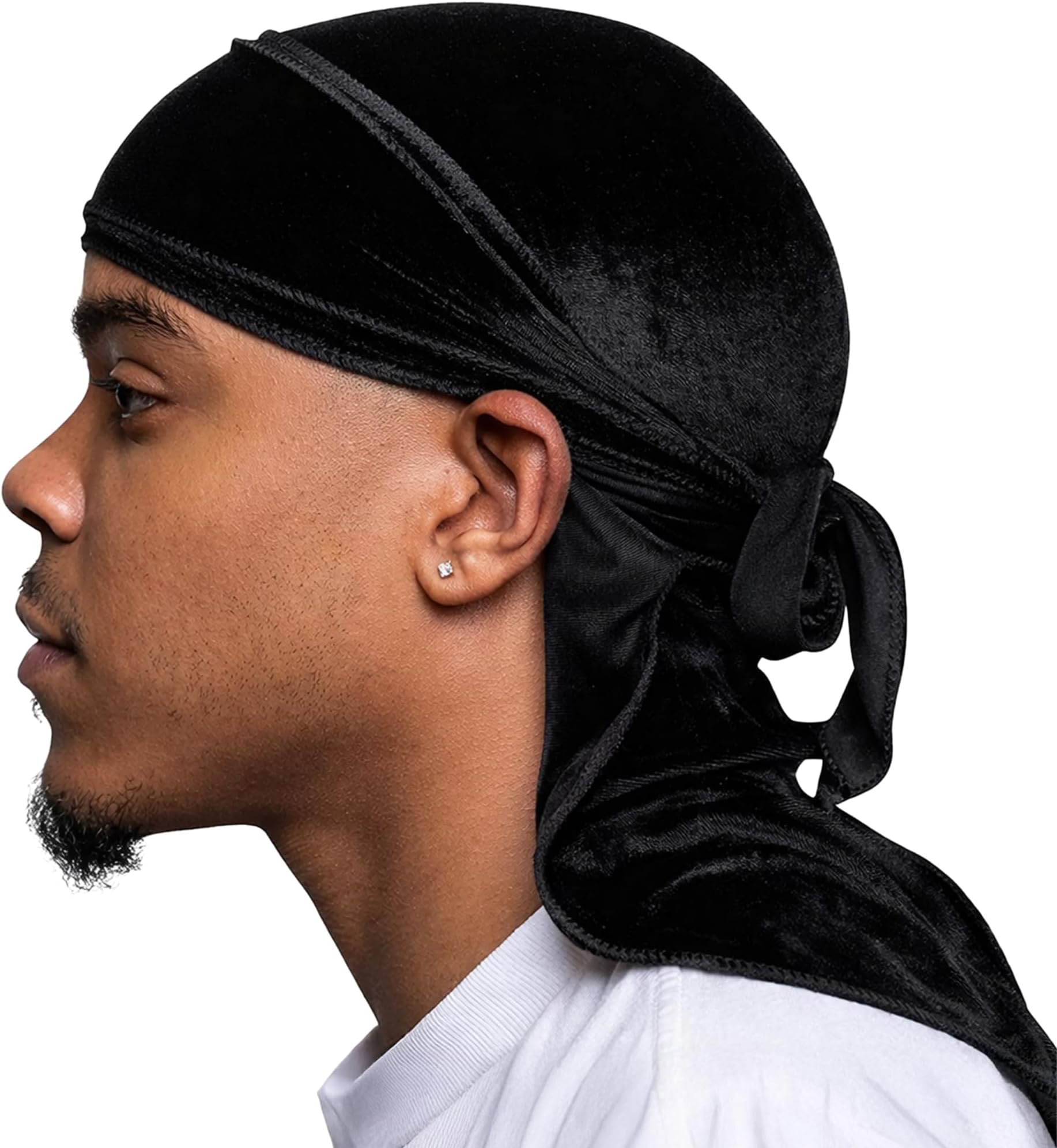 Veeta Superior Velvet Durag - Soft Velvet Durags for Men & Women, Long Double Wide Straps, Silky Durag Liner, Triple Stitched