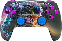 Vista 37 de Custom Wireless Controller Compatible with PS5 - Multiple Designs Available (Gold Chrome)