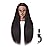 Hairlink 26-28\'\' Mannequin Head Yaki Synthetic Fiber Hair Styling Training Head Dolls for Cosmetology Manikin Maniquins Practice Head with Stand (9926LB0220)