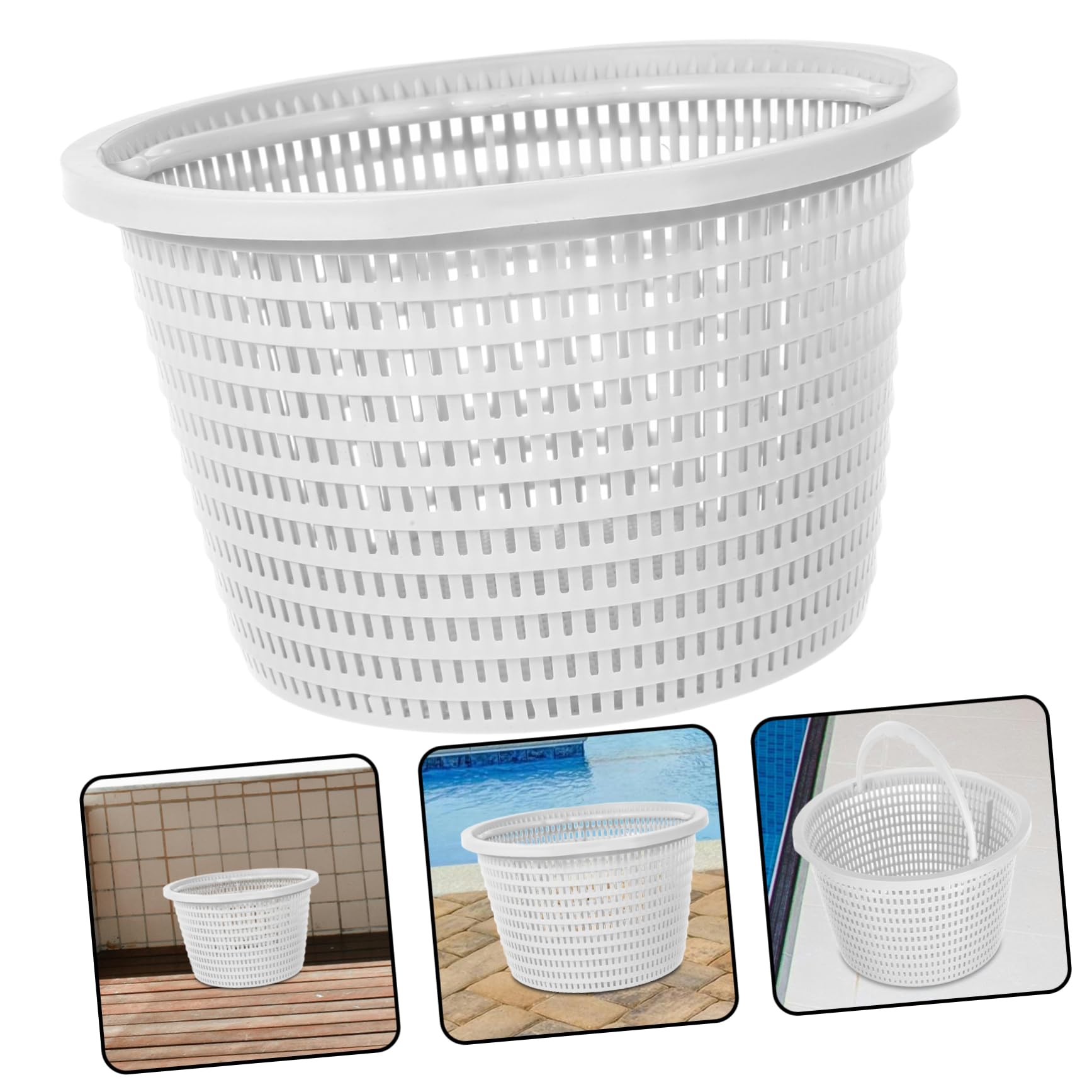 VANZACK 3piezas Cesta De Filtro para Piscina Filtro De De Plástico para Skimmer Compatible Reutilizable y De Limpiar