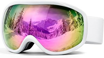 FMY Snowboard/Ski Goggles for Adult,Over Glasses Anti Fog UV Protection Skiing Goggles for Men Women Youth