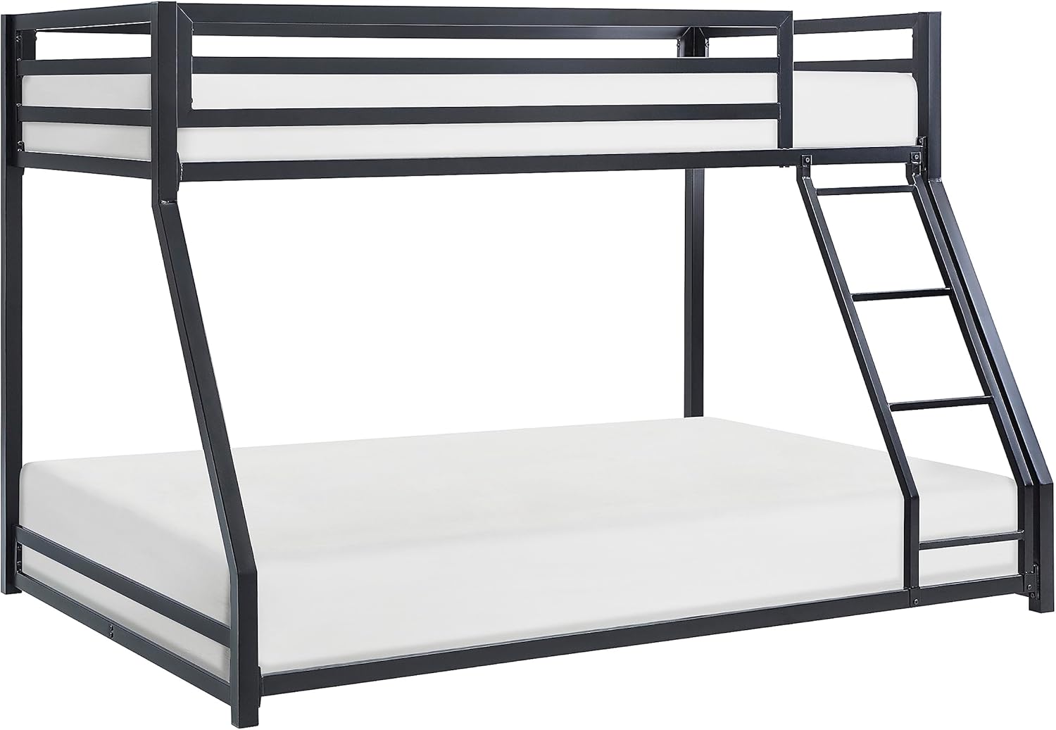 Lexicon Ackers Metal Bunk Bed, Twin/Full, Black