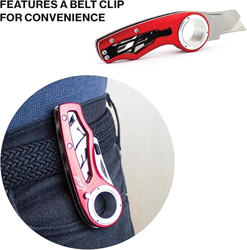 Miniatura 8 de Excel Blade Revo  Cúter plegable con mango, seguro y clip