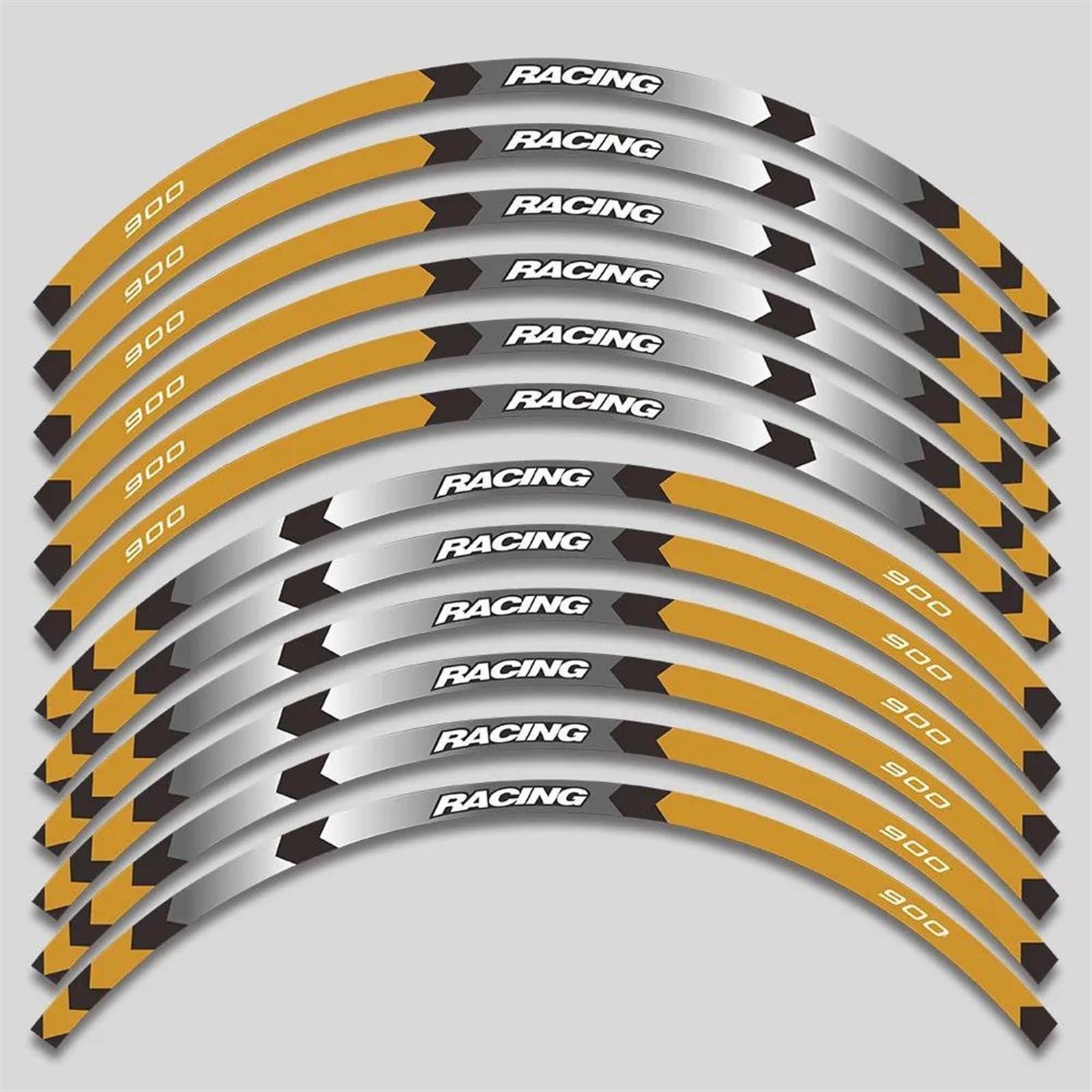 Motorcycle Wheel Decals Waterproof Reflective Stickers Rim Stripes Trim for BMW F900XR F900xr F900 XR F 900 Decorative(Color2)
