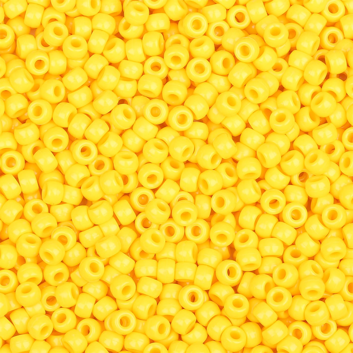 GUJOXILA Orange Pony Beads Bulk 1000Pcs Kandi Beads for Bracelet Making Hair Bead for Braids Orange Acrylic Pony Bead for Crafting Bracelets Necklaces Jewelry Making 6×9mm