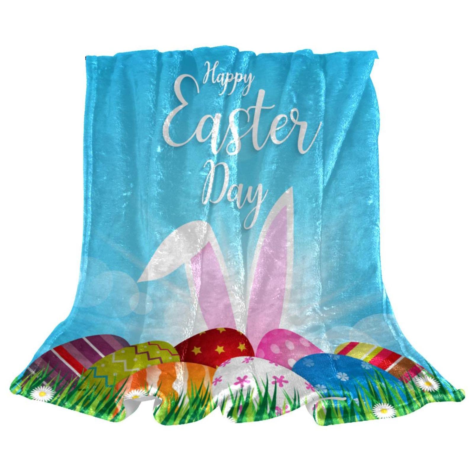 Couverture de lit lapin de Pâques moelleuse pour des nuits sereines