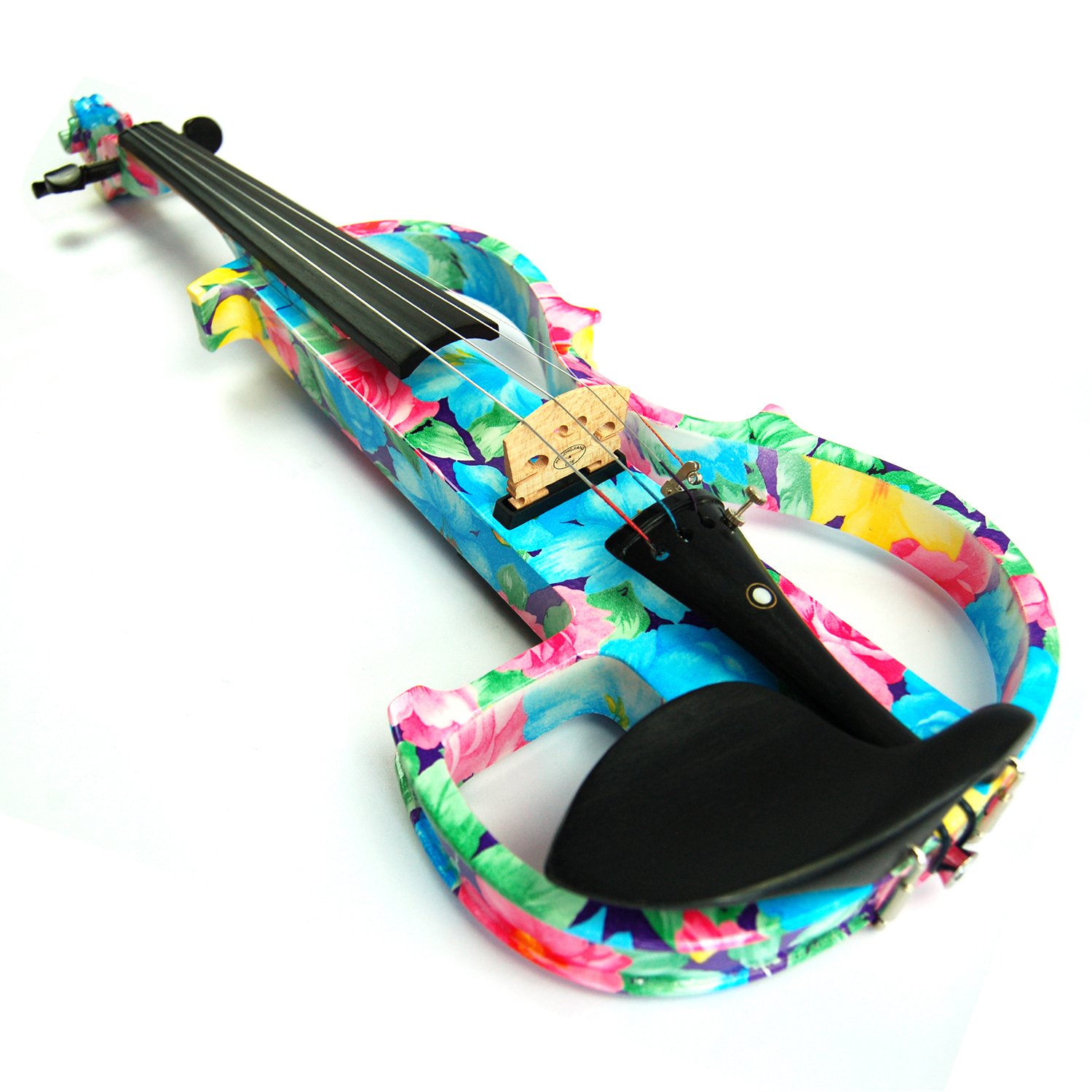 Aliyes - Violino elettrico professionale a mano da donna, silenzioso, 4/4, in legno massello, professionale, per principianti, per violino da viaggio, per spalla, 1002