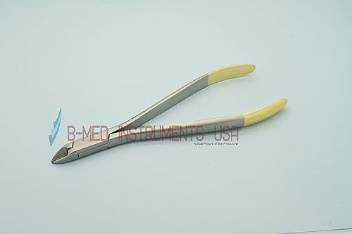 Miniatura 3 de TC Pin Ligadura cortador de alambre alicates largo acero inoxidable anatómica Instrumentos