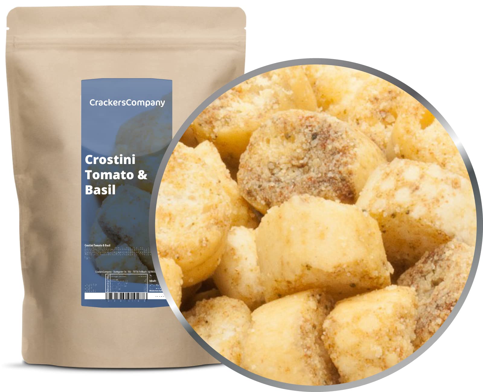 Semmelwürfel Croutons mit Tomate und Basilikum 3 x 200g vegetarisch vegan laktosefrei
