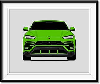 Lamborghini Urus (2018-Present) Inspired Poster Print Wall Art Decor Handmade (Unframed)