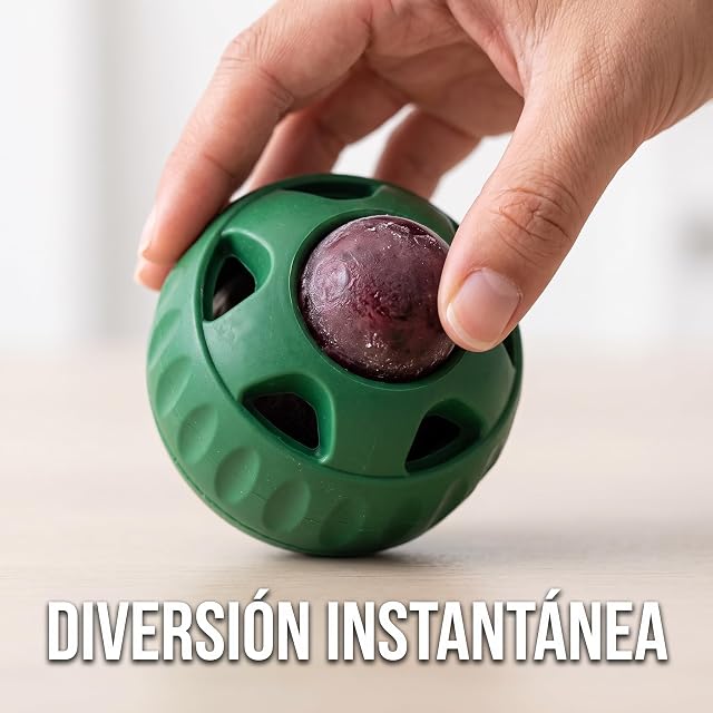 Foto 5 de 8 de Juguete Dispensador de Golosinas para Perros de Caucho Natural, Juguete Masticable Duradero y Antiestrés