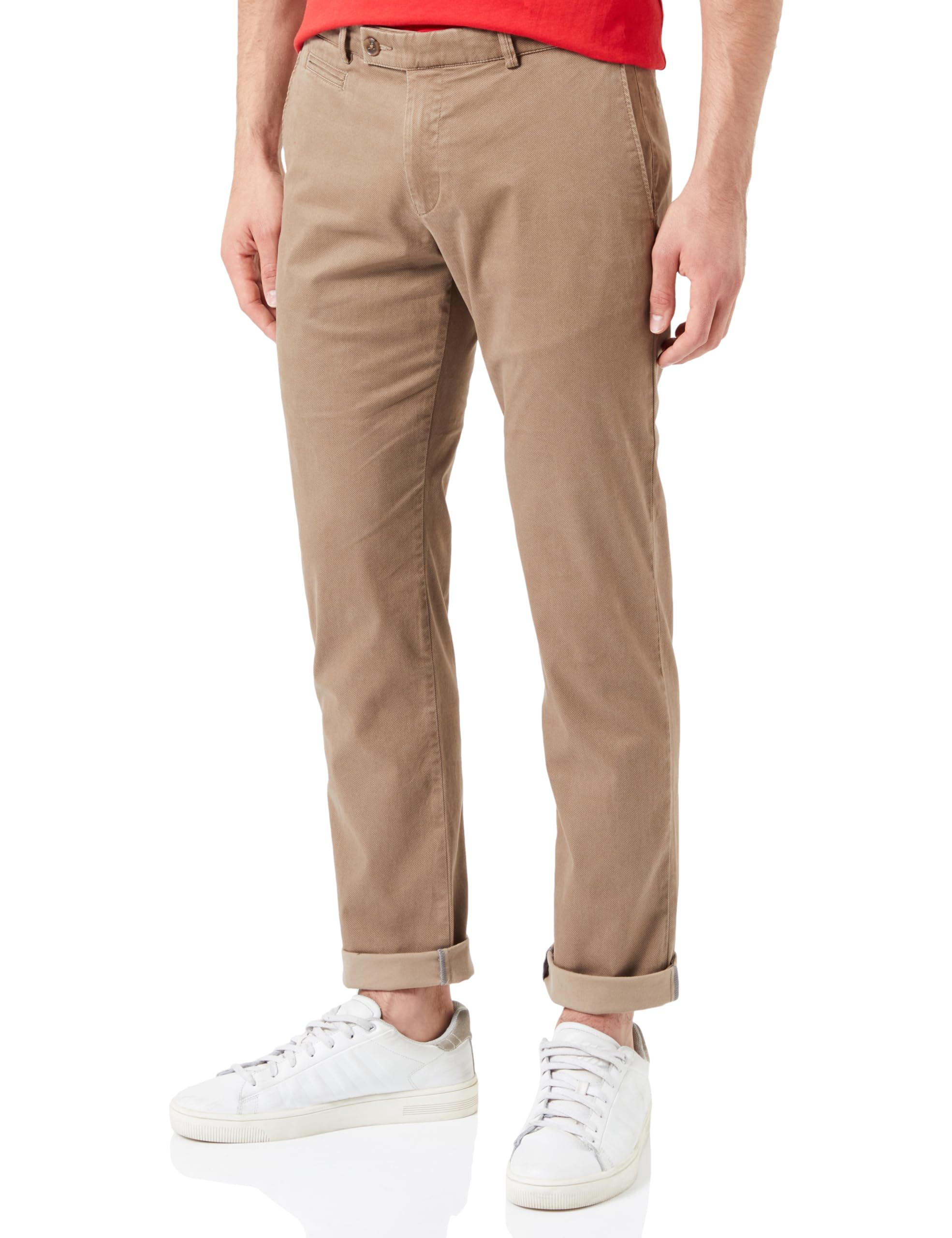 bugatti Men's Chinos, Beige-50, 34 W/30 L