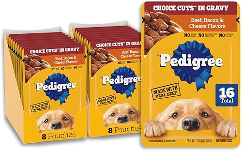 Miniatura 15 de Pedigree Choice Cuts in Gravy - Alimento húmedo suave para perros adultos, paquete variado de 18 unidades, bolsas de 3.5 onzas