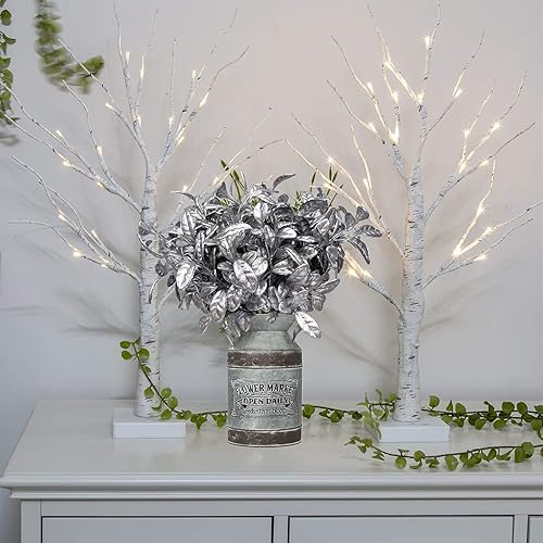 Vista 162 de CATTREE Helechos dorados - Plantas artificiales grandes y altas de 30 pulgadas, paquete de 2 decoraciones de Navidad, hojas de Boston doradas Hojas