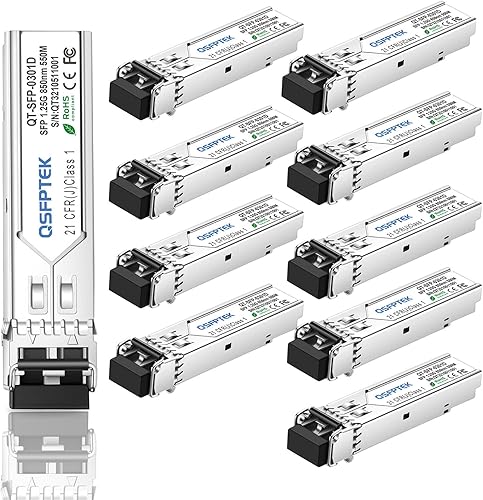 Miniatura 19 de Paquete de 10 módulos SFP Gigabit 1000BASE-LX/LH, 1310nm, 6.2 mi, DDM, transceptor LC Mini-GBIC monomodo para Cisco GLC-LH-SMD/GLC-LX-SM-RGD,