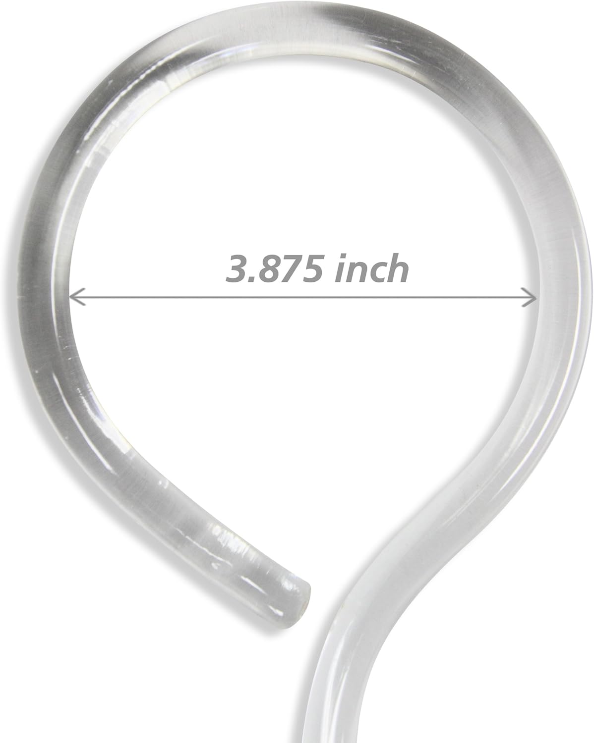 1/2" Heavy Duty Smooth Handicap Drapery Baton Curtain Wands with Metal Snap (Set of 4) - 48 inch