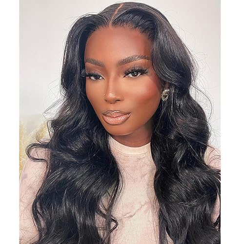 Miniatura 3 de X-TRESS Pelucas de encaje frontal rojo de 28 pulgadas, peluca rizada de color rojo cereza sin pegamento con cabello de bebé, resistente al calor,