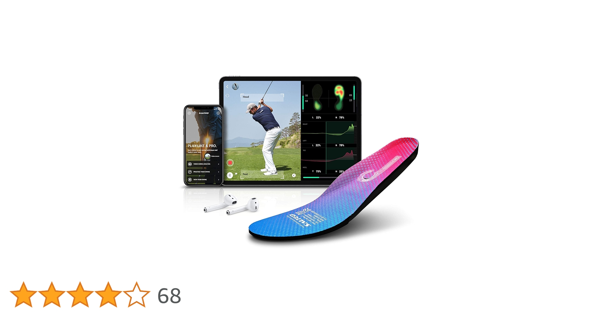 SALTED SMART INSOLE インソース型足圧計 XSサイズ Salted Smart