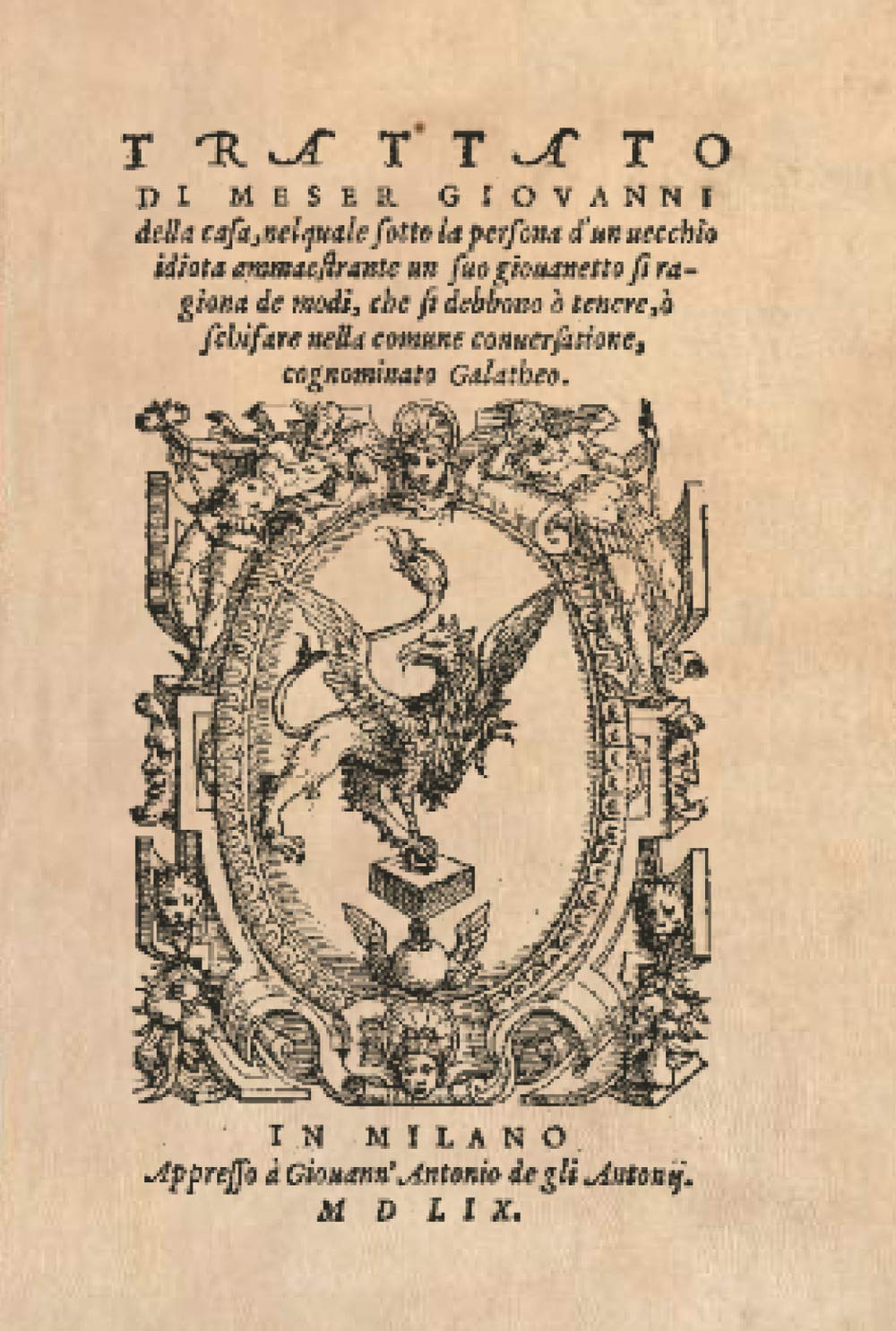 Il Galateo Di Messer Giovanni Della Casa (Rist. Anast. 1559) - 4