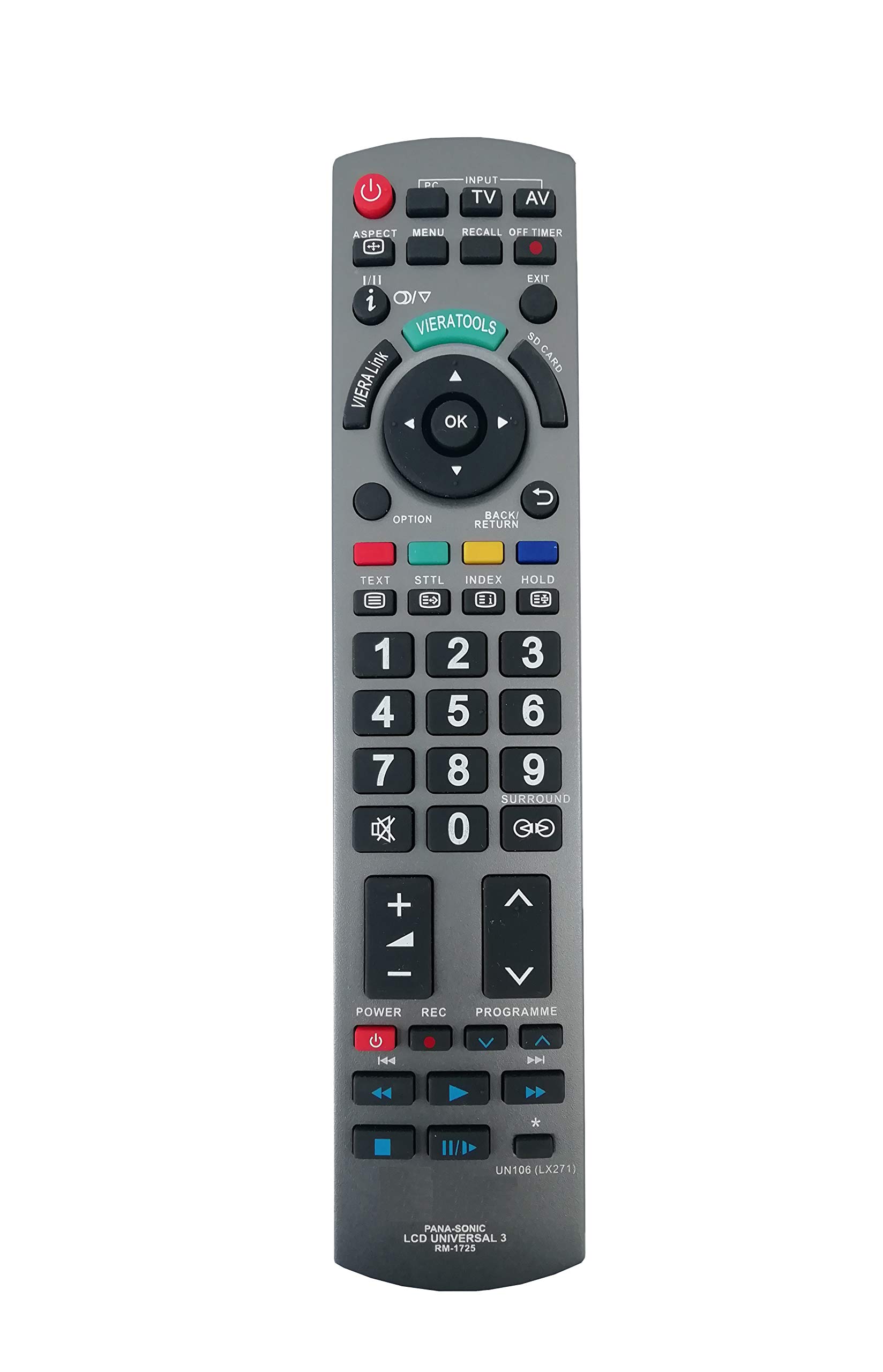 See full amazon price history chart for LipiWorld® RM-1725 UN106 LED LCD Remote Control (Suitable/Replacement/Compatible Panasonic Led Tv Remote Old Remote Exactly Same Remote Will Only Work) Compatible for Panasonic TV Remote LipiWorld® RM-1725 UN106 LED LCD Remote Control (Suitable/Replacement/Compatible Panasonic Led Tv Remote Old Remote Exactly Same Remote Will Only Work) Compatible for Panasonic TV Remote (B07TJQCFXS) Amazon Price History, Amazon Price Tracker