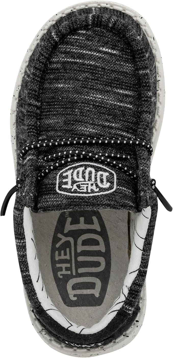 HEYDUDE Wally Kids Jersey | Kids Shoes | Lace Up Loafers | Comfortable & Light-Weight
