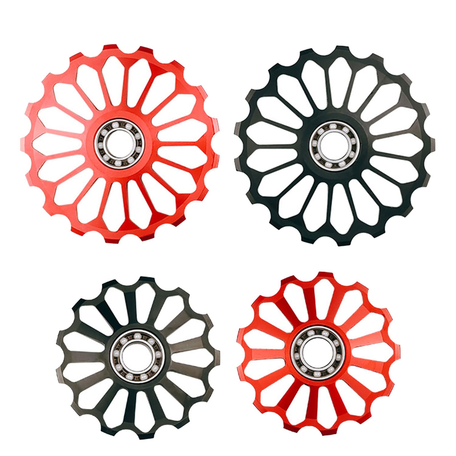 Deragliatore posteriore per bici da strada Cuscinetto in ceramica in fibra di carbonio 17T Ruota guida puleggia R5800 R6800 R7000 R8000 R9100 R9000 4700 5800 105 Deragliatore posteriore per bici da strada Cuscinetto in ceramica in fibra di carbonio 17T Ruota guida puleggia R5800 R6800 R7000 R8000 R9100 R9000 4700 5800 105