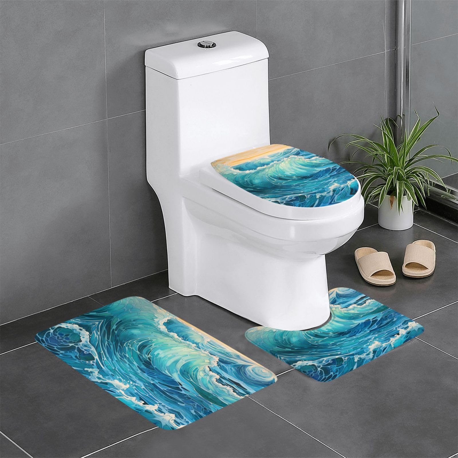 Tapis de salle de bain WHJDPP pour créer un espace coiffeuse cocooning