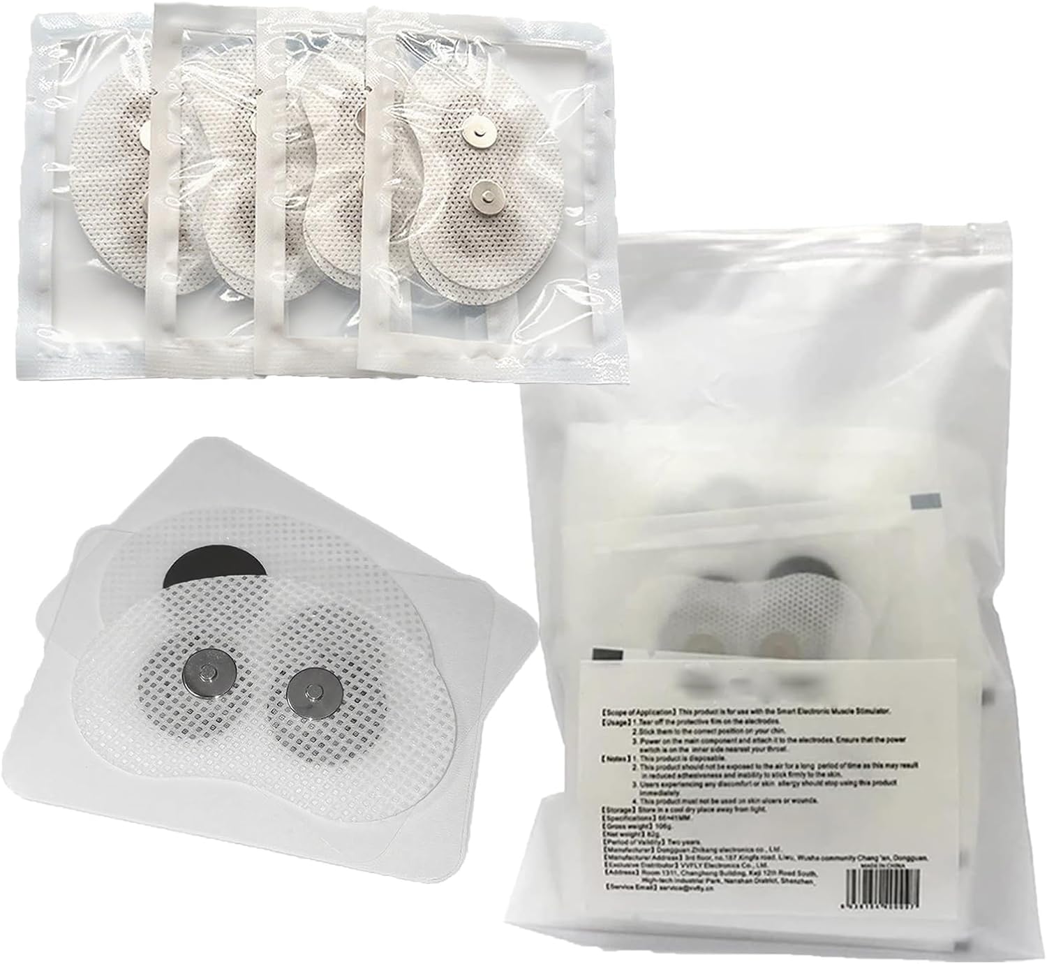 TOGEPP 磁気いびき防止交換パッチ、40.5&times;25.5mm使い捨てジェルストリップ、2枚入り個別パック、強力な粘着力、低刺激性(