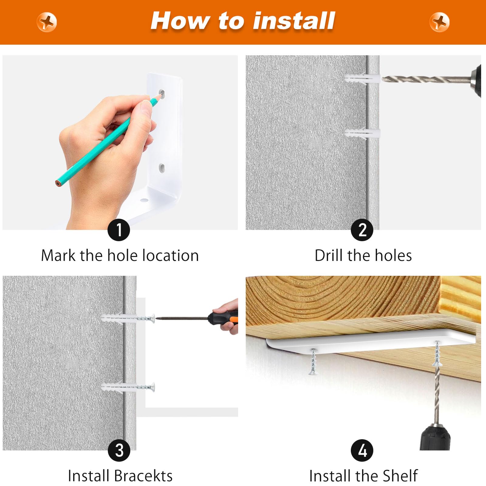 Mensola Da Soffitto Staffa Per Mensola Per Carichi Pesanti (senza Tavola), Mensola Per Tubo Nera Per Montaggio A Soffitto 30 Cm X 30 Cm Con Vite, Staffa Per Mensola Mensole Sospese Soffitto