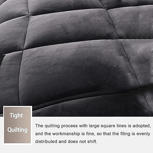 Miniatura 4 de FDISDIFH Fluffy Plush Velvet Duvet, Super Warm Faux Lamb Fleece Quilt, Double-Sided Velvet Comforter Core, Cashmere + Milk Velvet Double Fabrics,