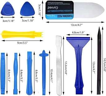 Spudger Pry Tool Kit 14 Piece Opening Tool, Plastic & Metal Spudger Tool Kit, Ultra-thin Prying & Open Tool for Phone, Laptop, Cell Phone, Tablet, Computer, Electronics Repair