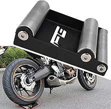 JFG RACING GRoller Support de rouleau de nettoyage de roue de moto pour nettoyage de pneus et lubrification de la chaîne, vélos moyens < 220 kg et largeur des pneus < 180 mm, sixth generation