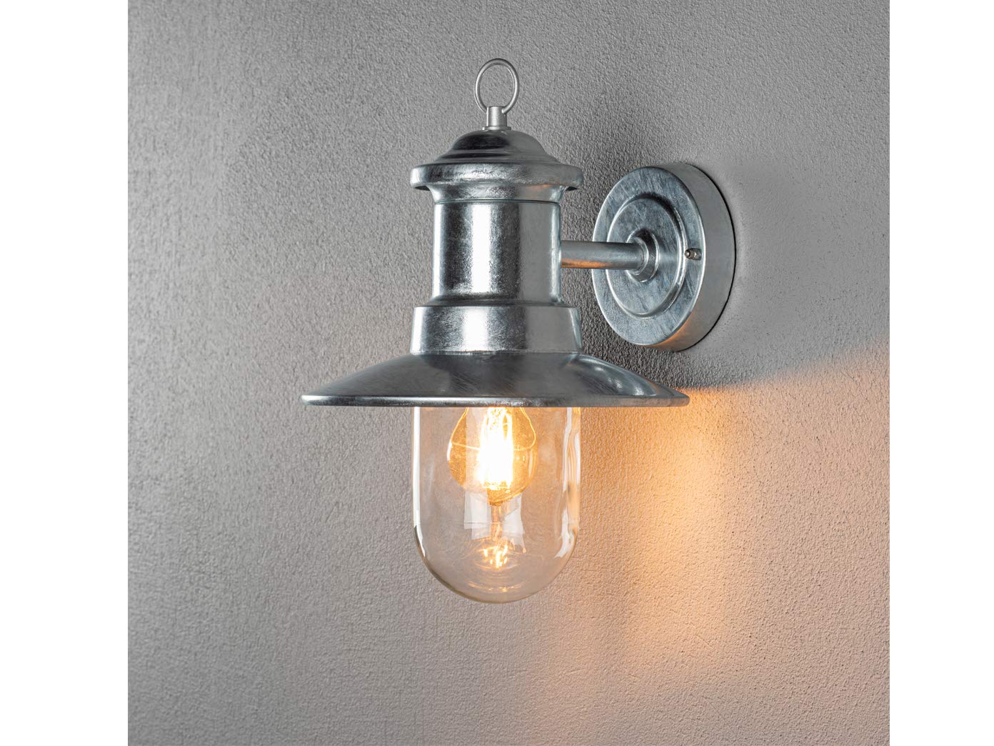 Applique murale extérieure LED vintage de qualité supérieure en acier galvanisé - Éclairage extérieur polyvalent pour la maison et la terrasse